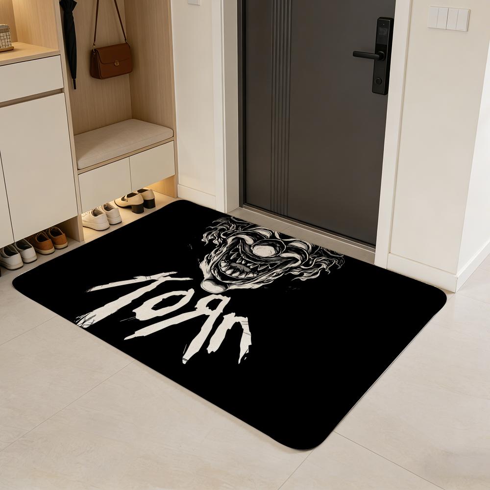 

band K-Korn Floor Mat Flannel Door Mat Non-Slip Absorbent Washable Indoor Home Rug 40x60cm