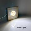 Xiaomi 1PCS 6/8/10CM Square LED Luminous Solid Wood Base DIY Crystal Ball Night Lamp Base Rubber Wood USB  Plug-In With Switch Ornament