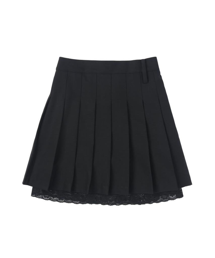 Sseonegteu Stage Pleats Skirt - Black