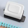 6 Hole Puncher Portable Paper Punch Tool for 20 26 30 Holes Loose Leaf Notebook Planner Craft Projects White
