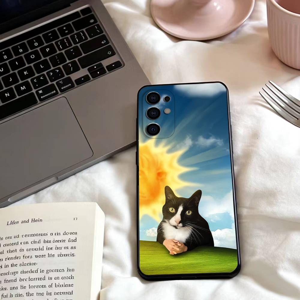 couple love pattern Phone Case For Samsung S25,24,23,22,30,21,10,9,Ultra,Plus,Lite,FE,4,5 G Soft Black Case