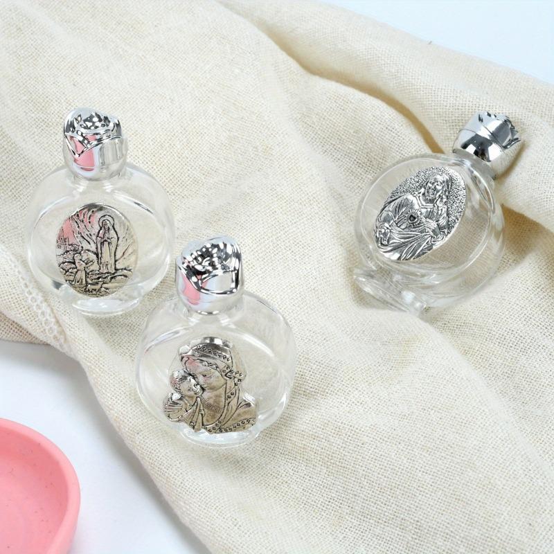 1 st Tom Flaska för Vigslevatten Jesusflaska Religiös Korsflaska Kristna Dopartiklar Parfymflaska