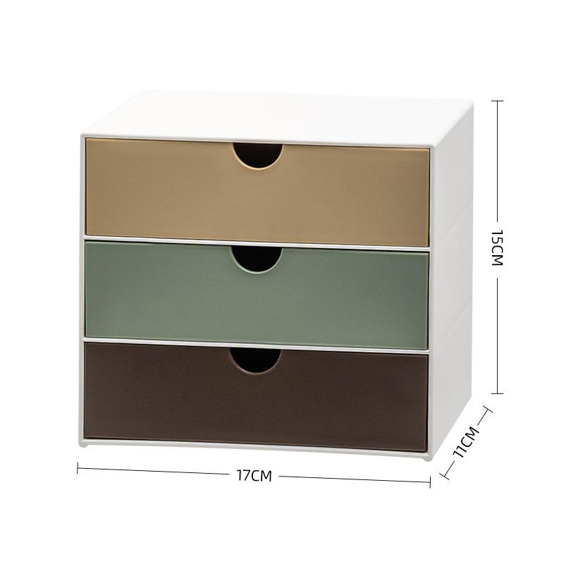 Creative Desktop Drawer Style Storage Box, Office Collection and Organizing Cabinet