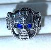 Skull Ring Eye Opening Adjustable Size Retro Ring