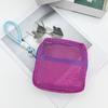 1PC Multicolored Durable Mesh Carried or Hung Grid Storage Bag Convenient Travel Saving Space Orderly Manner