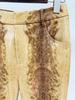 In Stock: 2025 European & American Fashion Snakeskin Leather Jacket & Flared Pants Set