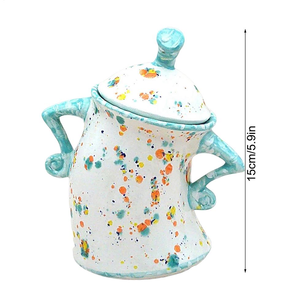 

Canister With Attitude Creative Akimbo Cup Mugs Food Jars for Kitchen Storage Container with Airtight Lid Candy Container