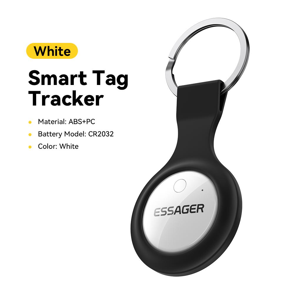 Essager Works with Apple Find My Smart Tag - Bluetooth GPS Tracker for Keys, Luggage & Pets, MFi Certified Anti-lost Finder Device for iOS