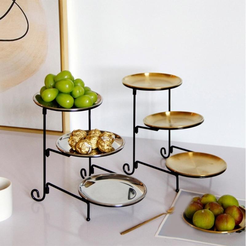 Elegant 3 Tiered Cake Display Stand Detachable Sweet Holder Serving Platter for Dessert Cupcakes Fruits and Snacks