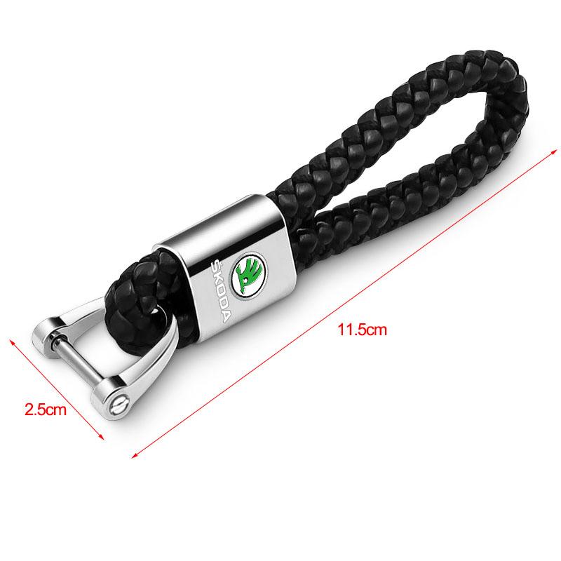 1pc Metal Car Key Chain Key Ring Key Lanyard Car Emblem Styling for Skoda 3 2 VRS Vision Rapid Kodiaq Favorit Rapid Octavia A5 A7 Superb