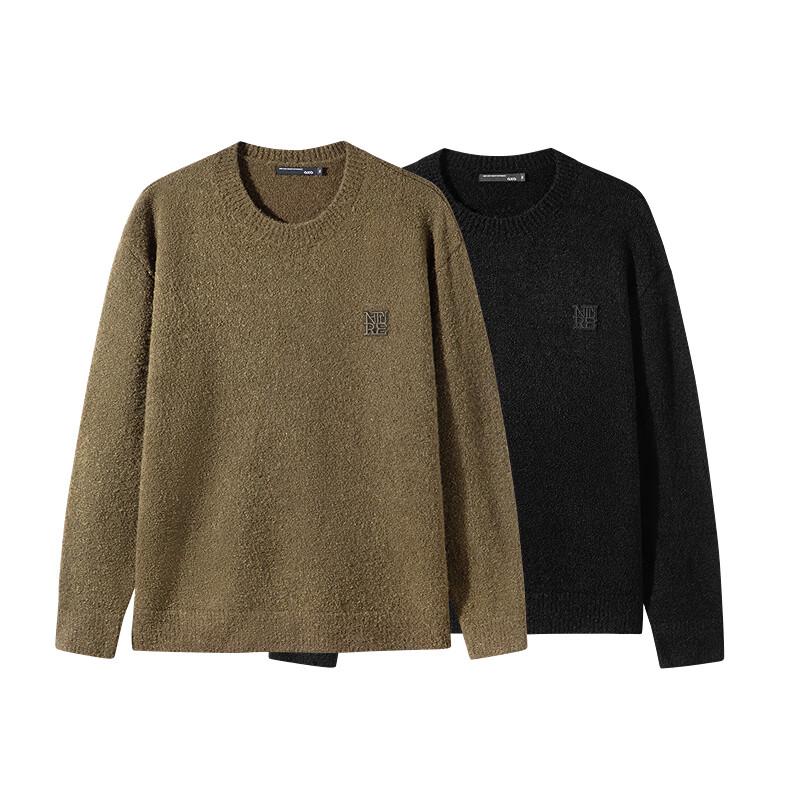 GXG Men's Embroidered Crew Neck Winter Sweater