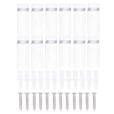 12 Stück Abstandsschrauben Edelstahl Wandschild Werbehardware Nagel für Acryl 12x30mm