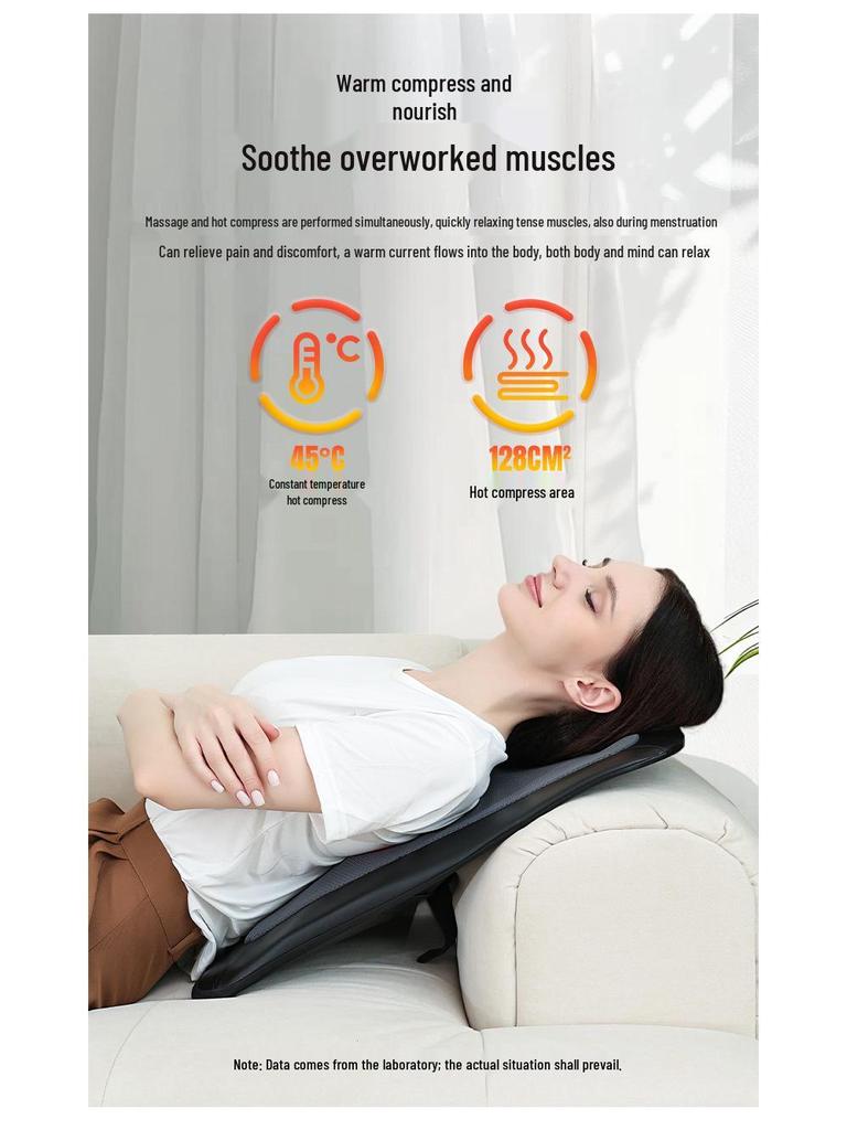 Smart Wireless Full-Body Kneading Massager Cushion