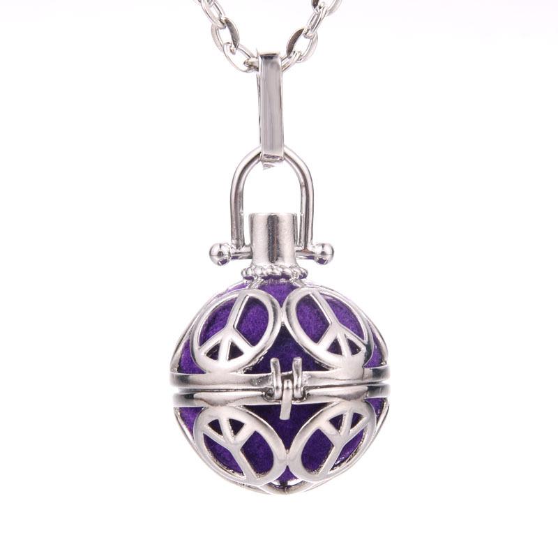 Hot-selling Aromatherapy Ancient Silver Style Cage Type Hollow Necklace Essential Oil Diffuser Perfume Box Ancient Hanfu Accessories
