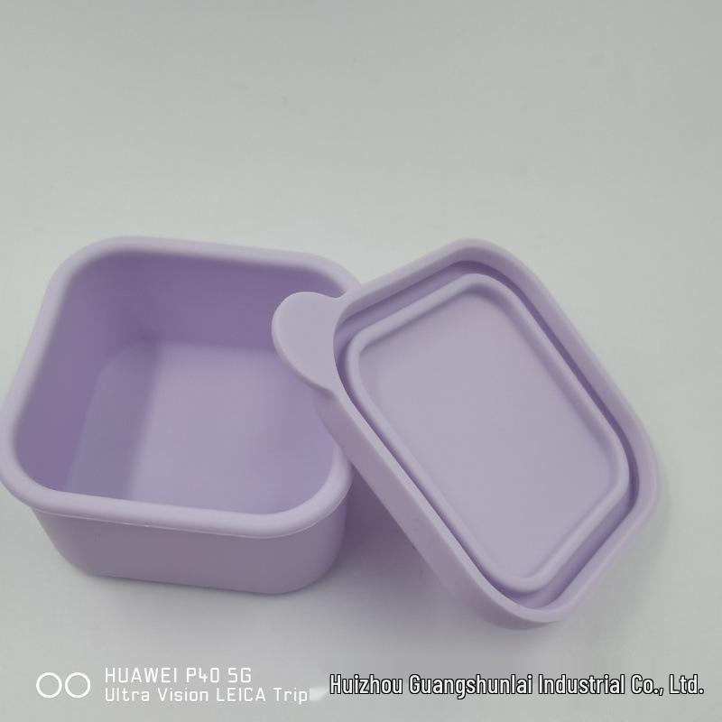 Große Eiswürfelform aus lebensmittelechtem Silikon mit Deckel zur Aufbewahrung & zum Einfrieren von Eiswürfeln