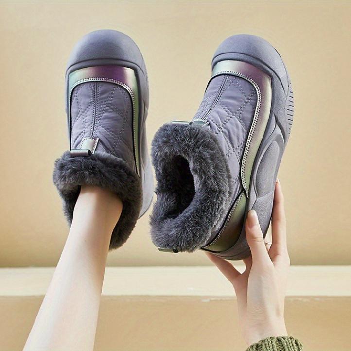 Women's Fleece-Lined High-Top Snow Boots Winter Thick-Soled Round Toe Casual & Warm Winter Footwear | Stylish Winter Boots