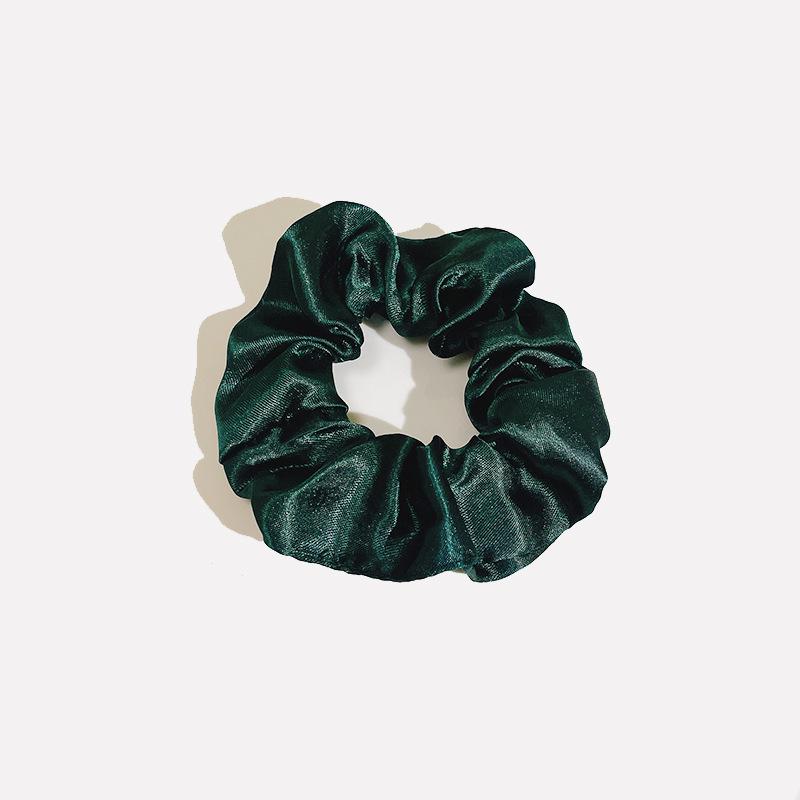 European-American Satin Pleated Hair Tie - French Minimalist Design