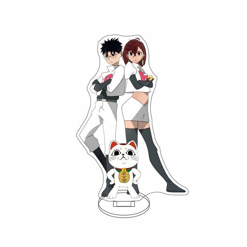 Anime Dandadan Cosplay Ayase Momo Takakura Ken Acrylic chain Stand Model 15cm Acrylic Stand Model Gifts For Fans Chain