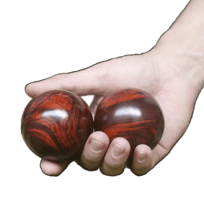 Elderly Health Solid Grip Red Sandalwood Fitness Hand Ball