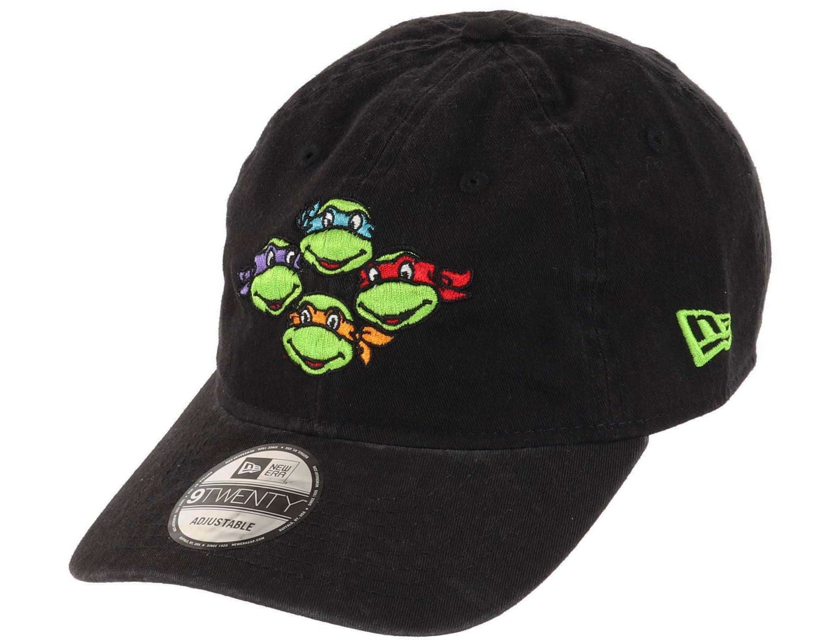 

9TWENTY Кепка с застежкой-молнией Черепашки-ниндзя STRAPBACK NINJA TURTLES 920 Кепка American Comics [New Era] [КЕПКА С ЛИЦАМИ] чёрный