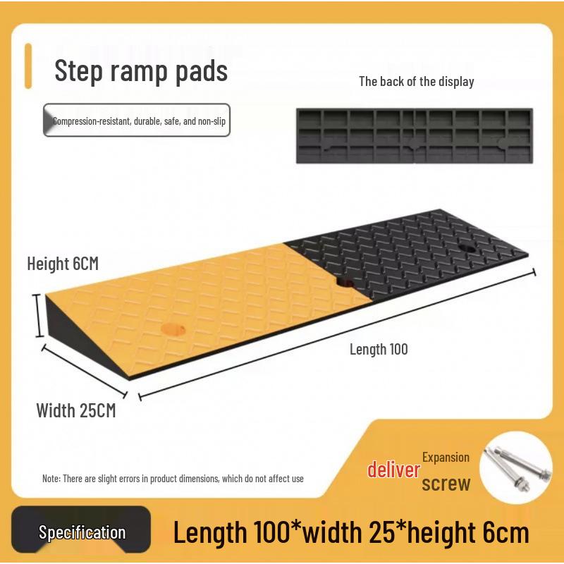 Rubber Curb Ramp Mat for Vehicles and Thresholds