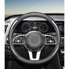 Leather Carbon Fiber Car Steering Wheel Cover Car Accessories For Mercedes Benz AMG W204 W205 W212 W213 W222 x153 W176 W177 Keychain