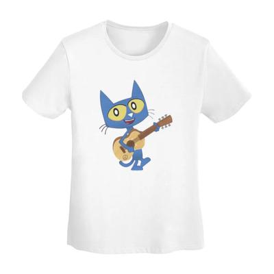 Pete The Cat TShirt Women Short Sleeve T Shirts ONeck Clothes Cotton Summer Tees Streetwear