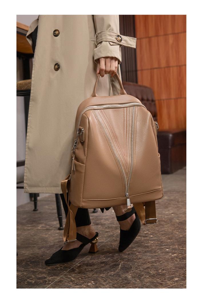Schoolbag Backpack Women's 1011 New Fashion Trend Versatile Work Commuter Women's Backpack Leisure Large Capacity Student Back