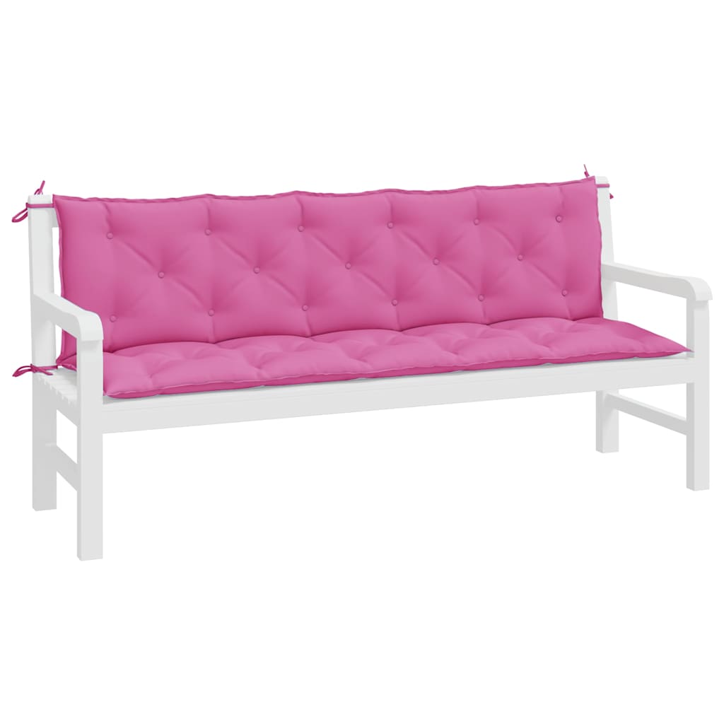 Vidaxl Pallet Cushions, 2 Pcs, Pink, Oxford Fabric