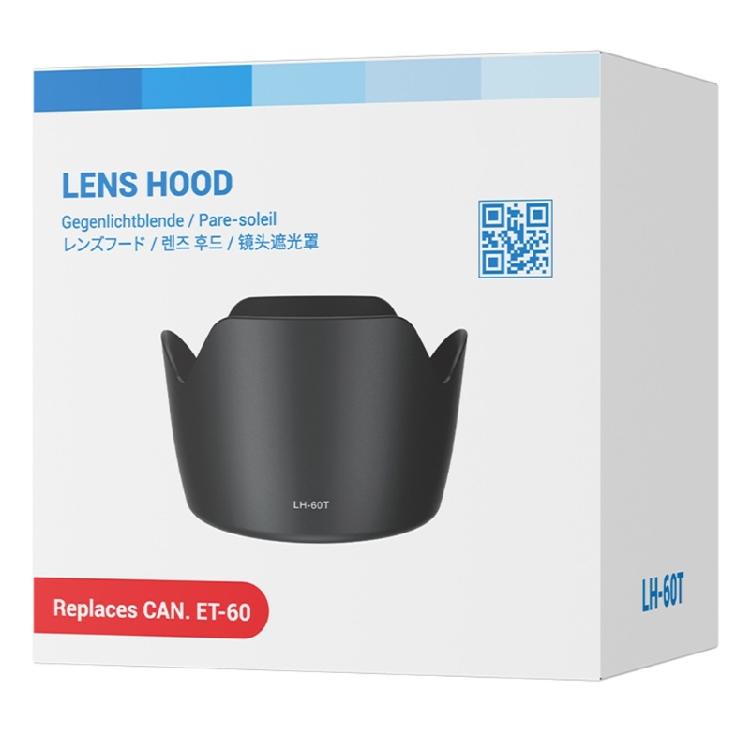 Lens Hood LH-60T Lens Shade Cover for RF 75-300/EF-S 55-250 II Protects From Unwanted Light & Damages