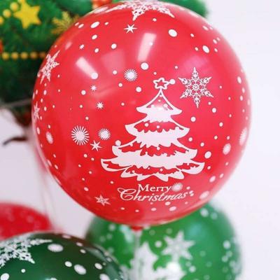 100 STUKS Rood en Groen Kerstfeest Decoratie Sfeer Ballon
