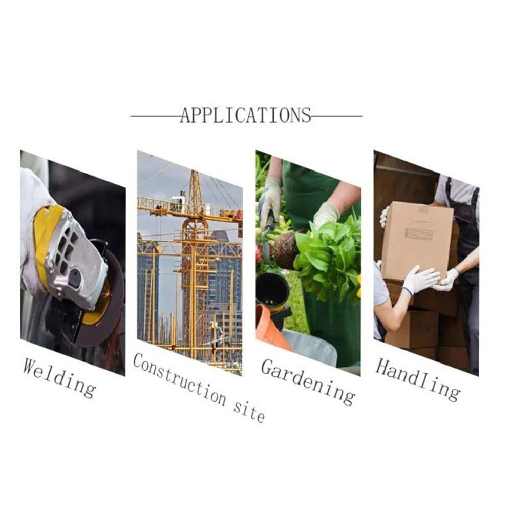 1Pair Stab-proof Leather Working Gloves Wear-resistant Safety Protection Gloves  Construction