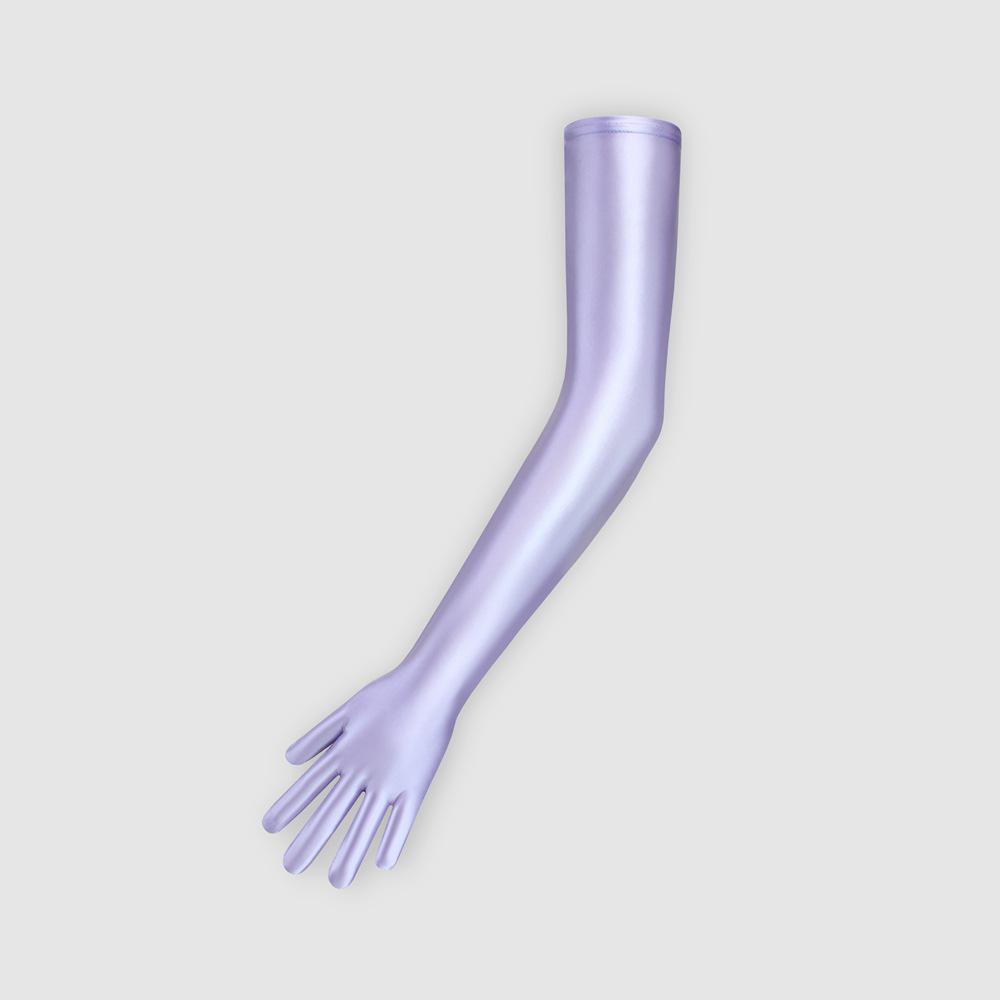 Glänzende Seidige Nylon Fahrrad-Sonnenschutzhandschuhe - Retro Mehrfarbig, Ultra-Langes Design