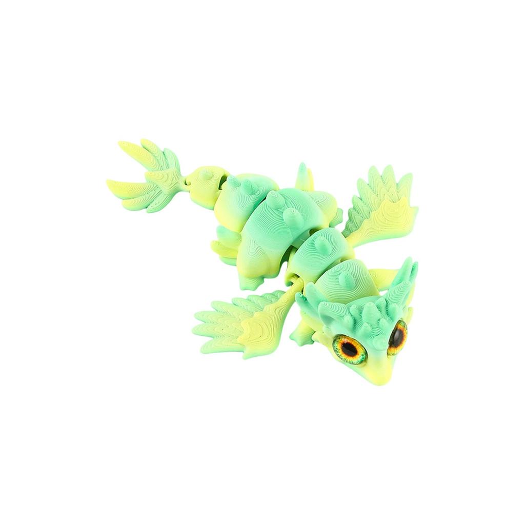3D Printed Flying Dragon Crafts Ornaments Gifts Creative Hand-made Animal Joint Activity Model Ornaments Toys