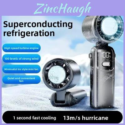 Mini Handheld Usb Fan With Ice Cooling For Outdoor Use