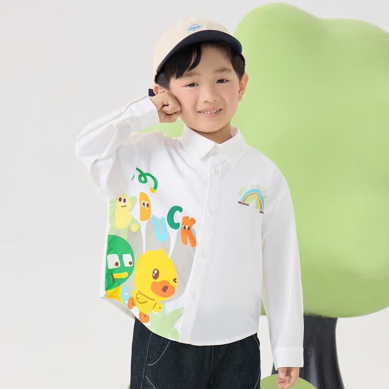 B.Duck Boys  Long Sleeve Cartoon Shirt 140