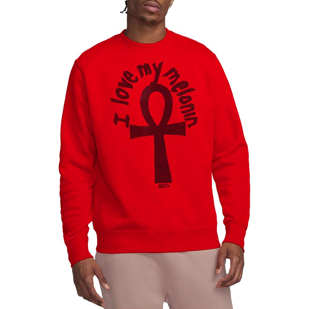 BET Unisex Adult I Love My Melanin Sweatshirt