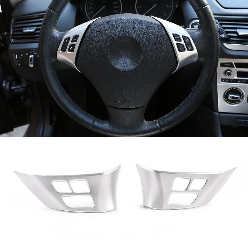 

Car Steering Wheel Decoration Cover Trim Frame Sticker For BMW 1 3 Series E82 E84 E87 E90 E92 E93 2004-2012 Interior Accessories