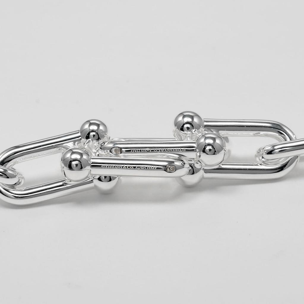 TIFFANY&Co. Hardware Graduated Link Piercing Silver925 22.6g Women Used