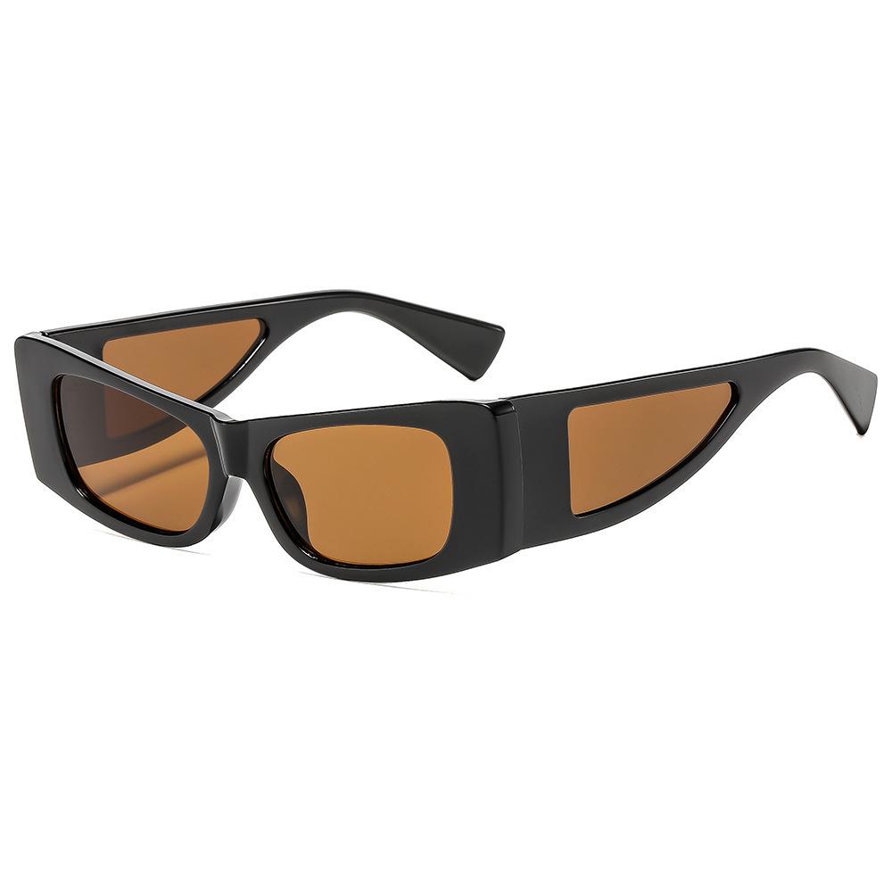 Lunettes de soleil carrées rétro imprimé léopard surdimensionnées pour femmes Marque de luxe Grande monture Protection UV400