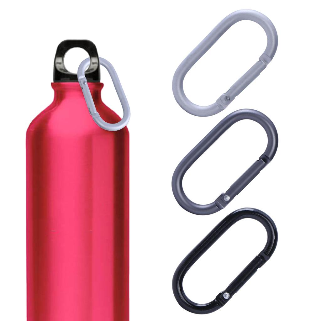 Aluminum Alloys Outdoor Oval Shape Carabiner Locking Carabiner Keychains Clip for Backpacks Camping Hikings Travelings