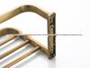 European Retro Copper Bathroom Shelf and Towel Rack in Antique Style
