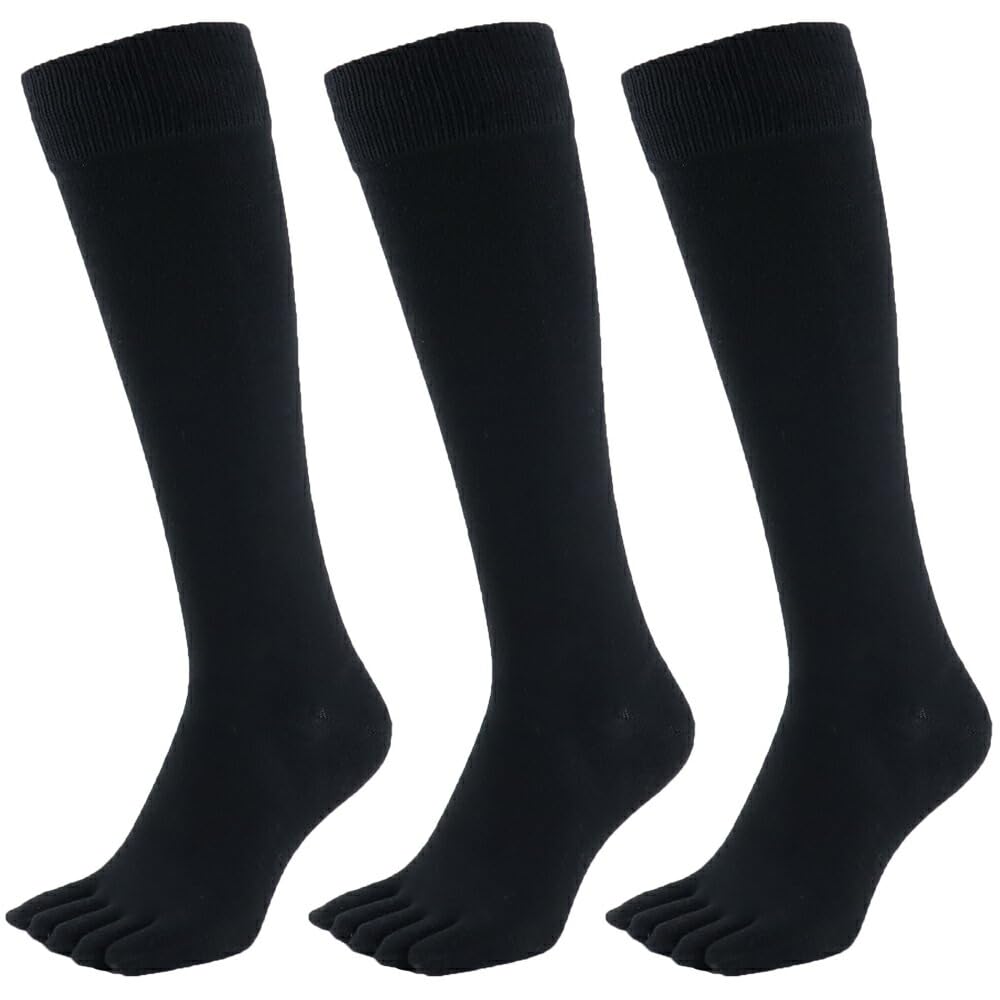 

Asuka Thick High Sizes 3 Pairs Women s Five-Toe Socks, Pile, 100% Cotton, Socks, 23-25cm,