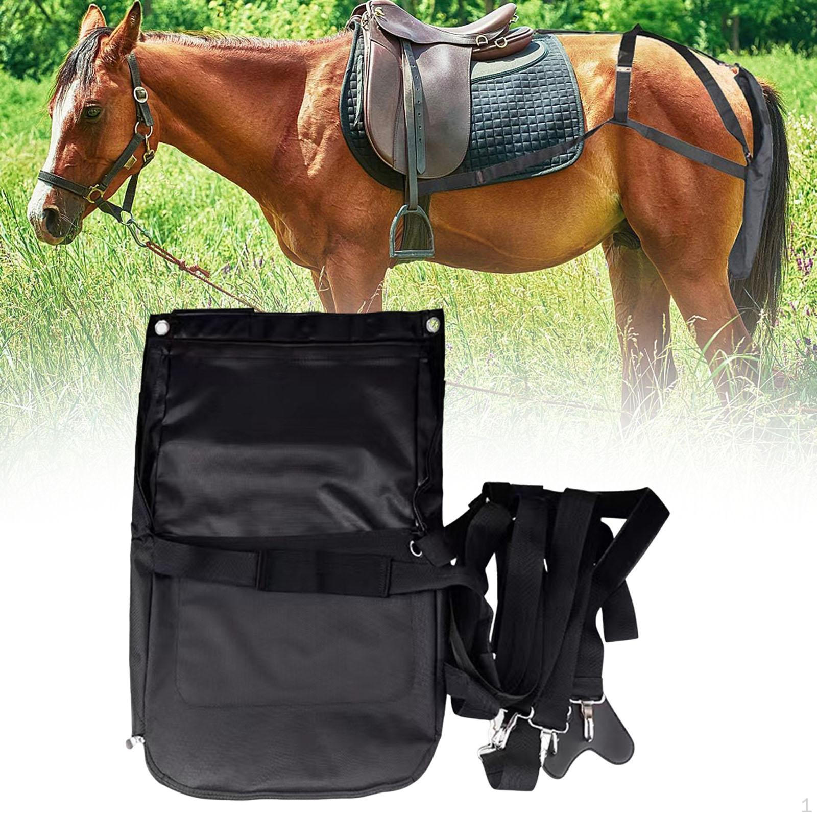 

Подгузник для лошади, мешок для сбора навоза, легкоочищаемый, регулируемый, для хранения пони 64cmx40cm