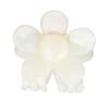 Flower Shape Hair Clamp Acetate Plastic Hair Claw Clip Back Head Headwear for Women Girls Creamy