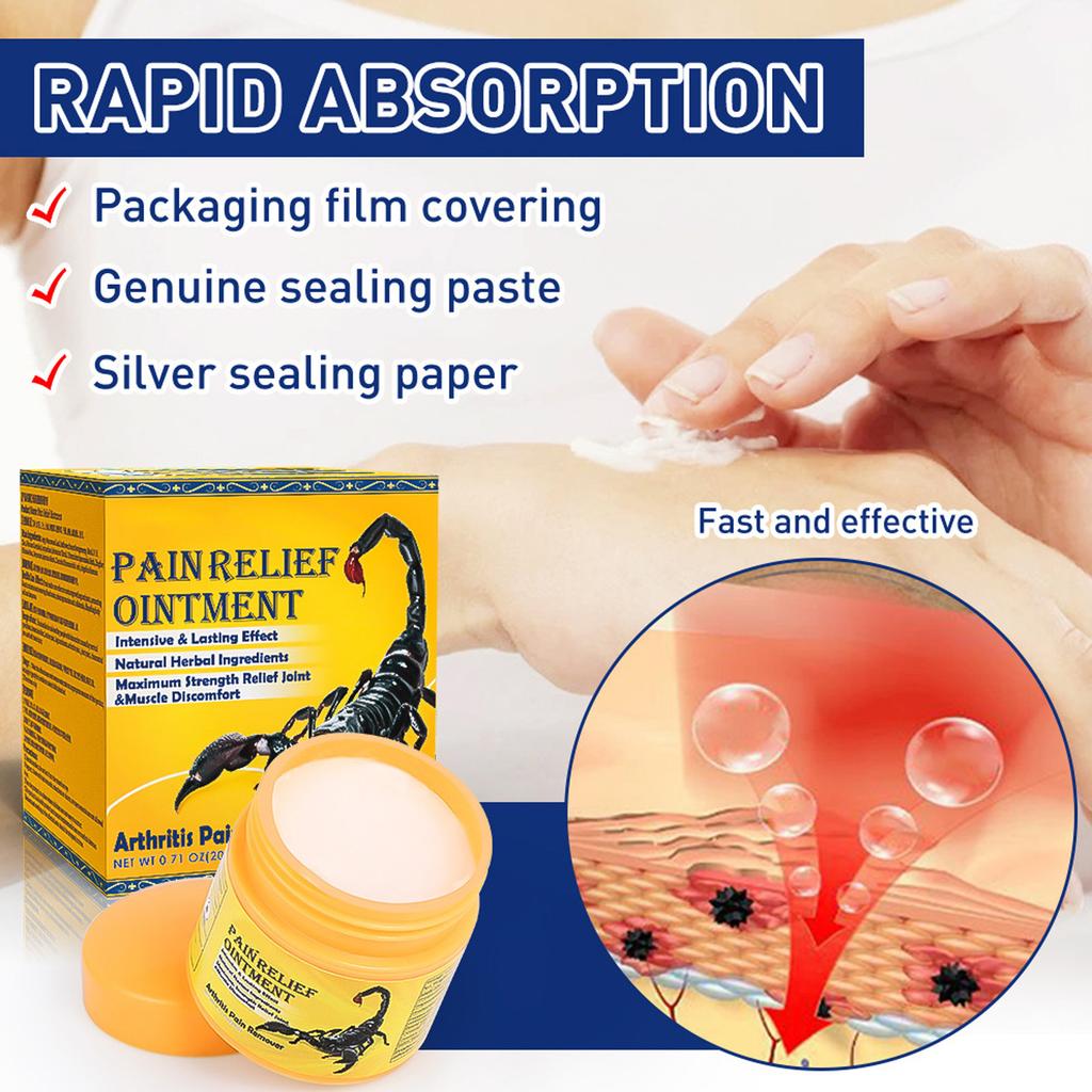 Joint Pain Ointment Reduce Arthritis Muscle Strain Pain Relieving Cream for Neck Shoulder Waist Leg 0.71oz