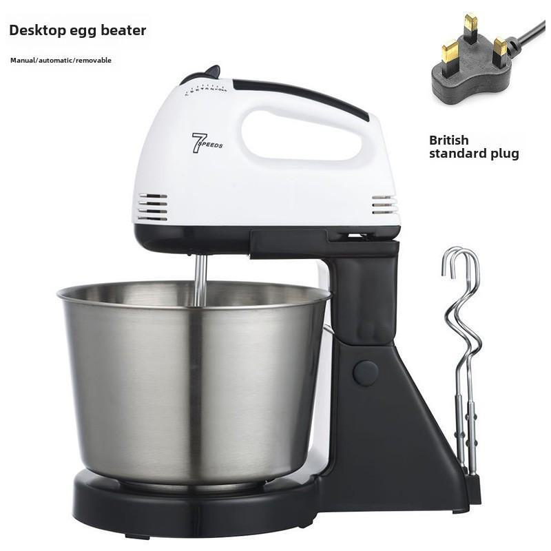 

Электрический настольный миксер для яиц и теста для домашнего использования Table, UK Plug белый/чёрный
