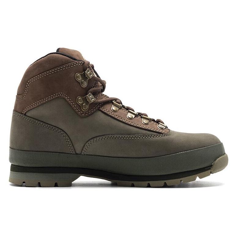 Timberland Runde Zehenpartie Schnürung Rutschfest Langlebig Mid-Top Wanderschuhe Herren Wanderschuhe Dunkelgrün A5ZHHA58