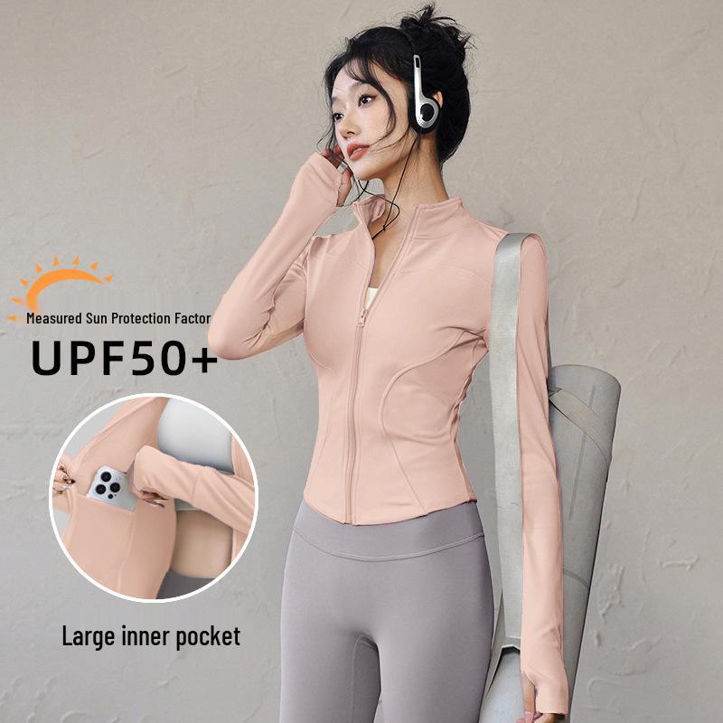 

Ice Silk Women s UV Protection Slim-Fit Yoga Jacket - Quick-Dry Summer 2025 M