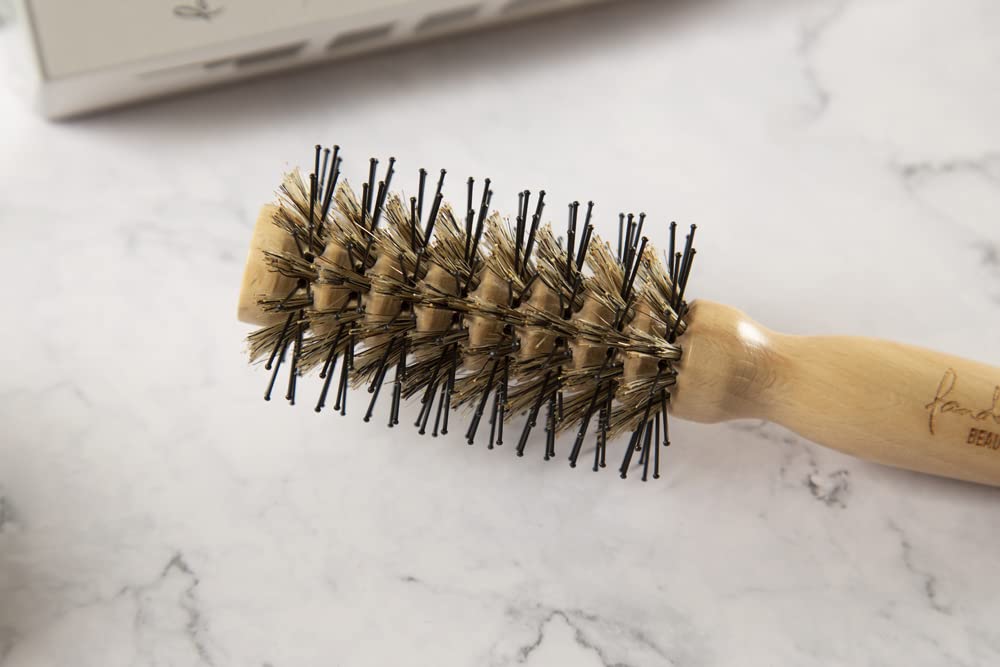 Go Shiny 2756 Roll Nylon and Pig Easy to Grasp Easy 45mm XS Brush, Bristle, Hair, Double-Plated, Curly, Straight, Styling, Diameter,